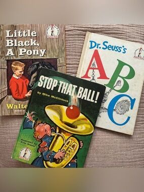 Dr. Seuss Book Club Edition Bundle Of 3 ABC Stop That Ball! Little Black, A Pony